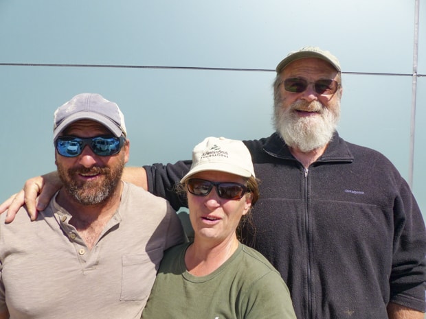 Westward small ship cruise crew on the boat.