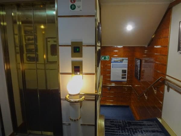 Elevator aboard hebridean sky polar expedition ship