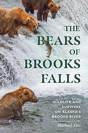 Book cover of The Bears of Brooks Falls: Wildlife and Survival on Alaska's Brooks River by Michael Fitz