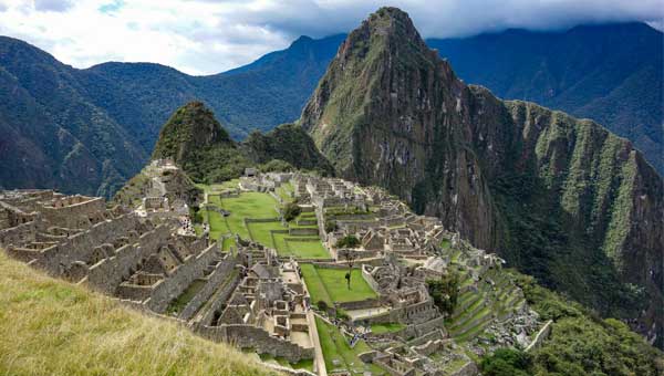 Looking down on the Machu Picchu citadel on a custom Peru and Amazon trip.
