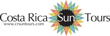Costa Rica Suntours logo with multicolored sun.