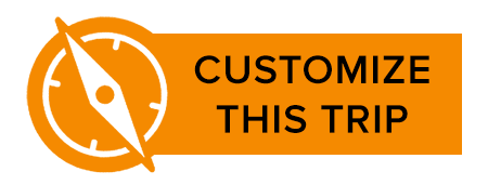 orange button with compass icon text reads: Customize this trip