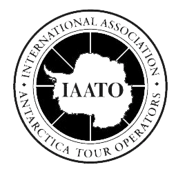 International Association of Antarctica Tour Operators logo with Antarctica outline.