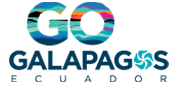 Go Galapagos colorful logo with GO in many colors.