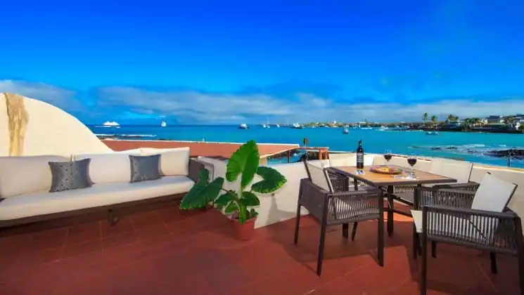 Suite Balcony at Galapagos Habitat. Photo by: Diego Toapanta Garcia