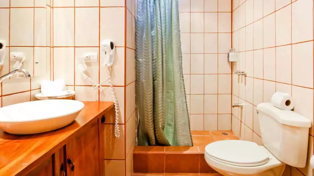 Ground Floor Garden Room Bathroom at Monteverde Lodge

