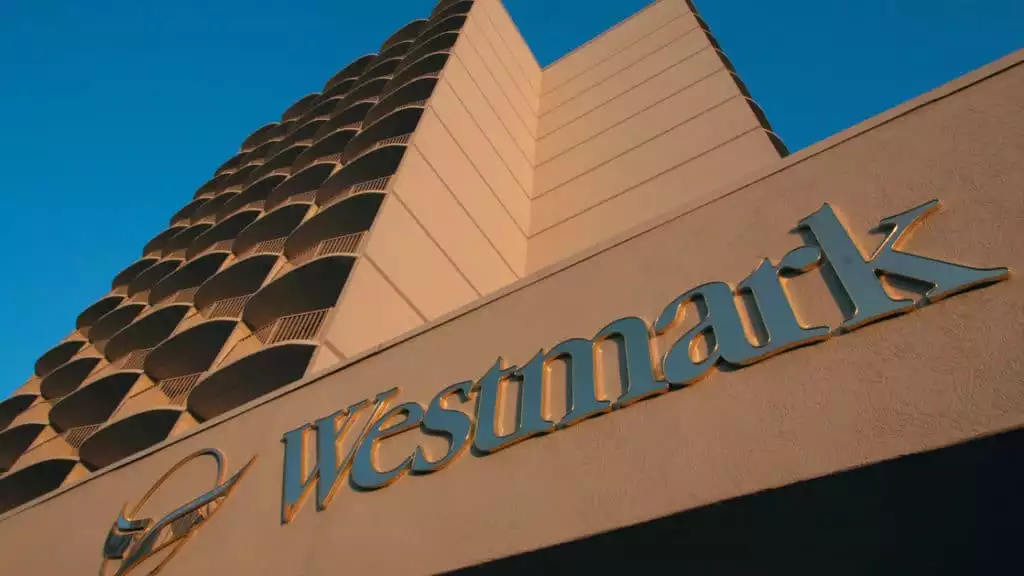 The exterior facade of the the Westmark Anchorage, a downtown hotel that was recently renovated