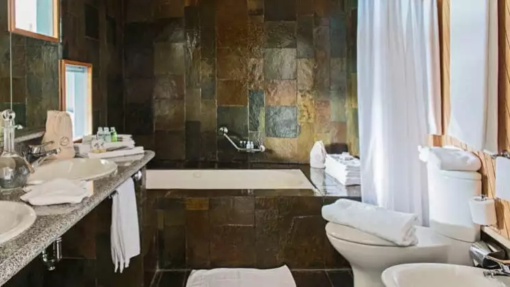 Exploradores Suite Bathroom at Explora Torres del Paine Lodge