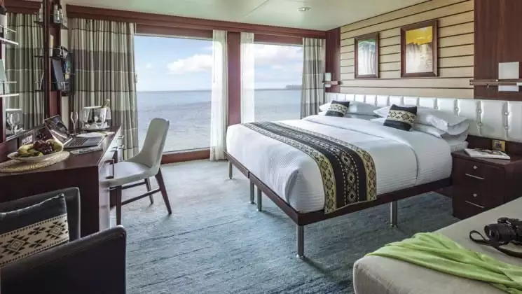 Suite B aboard National Geographic Endeavour II. Photo by: Marco Ricca