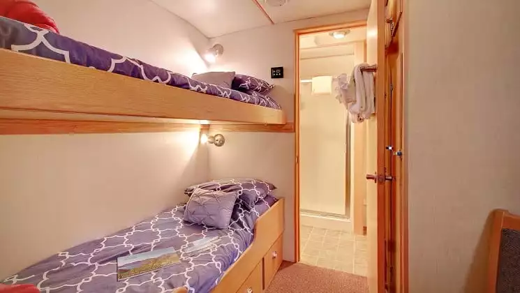Single Stateroom aboard Safari Quest. Photo by: UnCruise