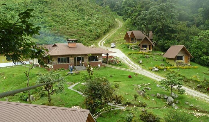The small, rustic, but charming Boquete Tree Trek Mountain Resort in Panama's Chiriqui Highlands.