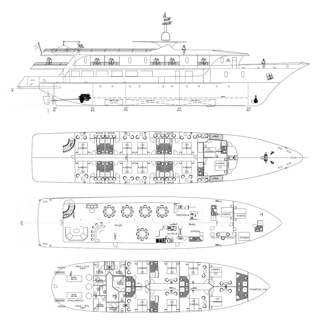 Infinity 3 floor deck plan