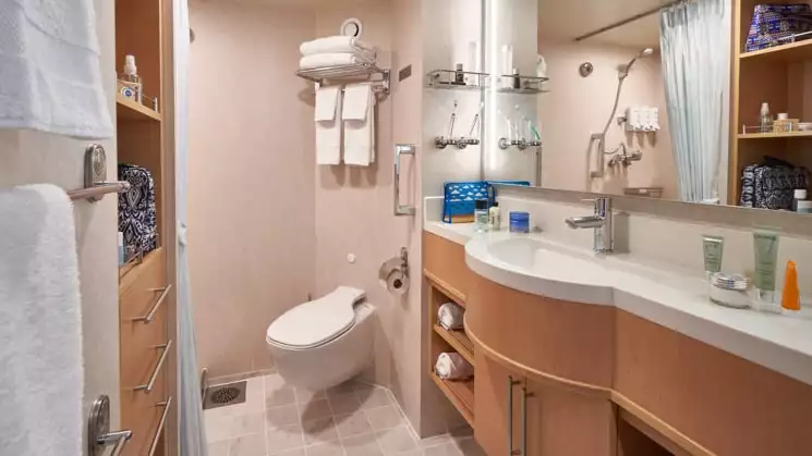 Category 5 bathroom aboard National Geographic Venture