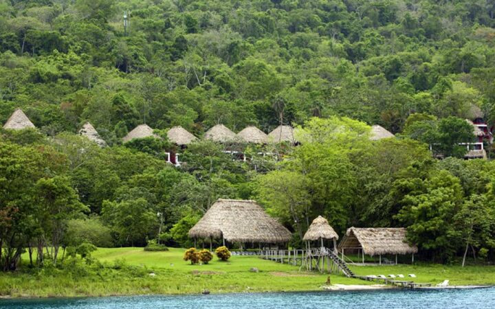 Camino Real Tikal Hotel is a resort located on the shore of Lake Petén Itzá, near the national reserve of Cerro Cahuí in Guatemala