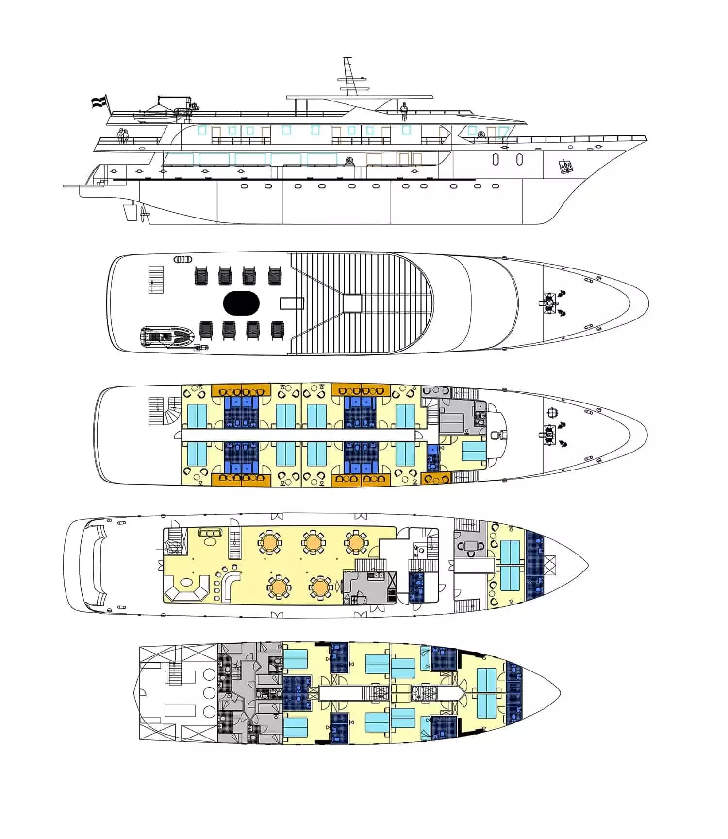 Markan 4-floor deck plan.