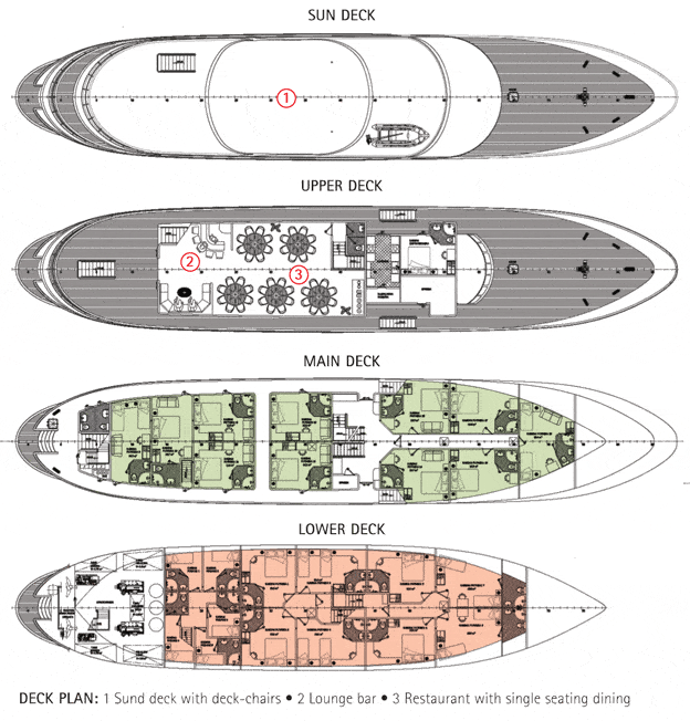 Futura 4 floor deck plan