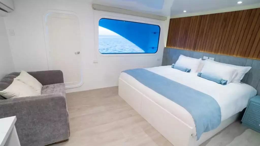 Stateroom with sofa bed aboard Ocean Spray
