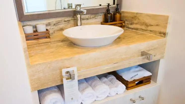 Bathroom aboard Origin, Theory & Evolve