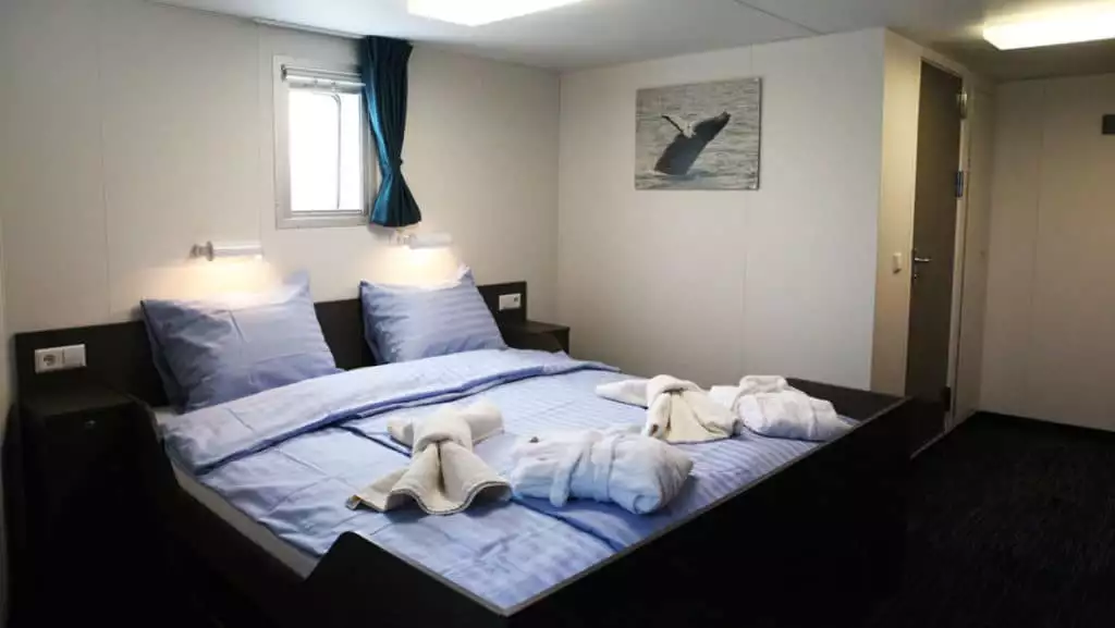 Superior cabin aboard Ortelius. Photo by: Monica Salmang