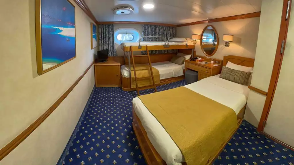 Category B cabin with triple occupancy aboard Panorama II