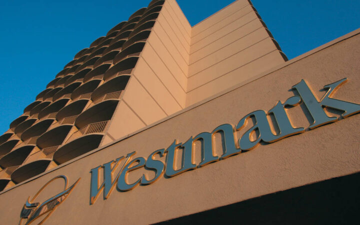 The exterior facade of the the Westmark Anchorage, a downtown hotel that was recently renovated