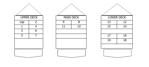 Fantazija ship 3 floor deck plan