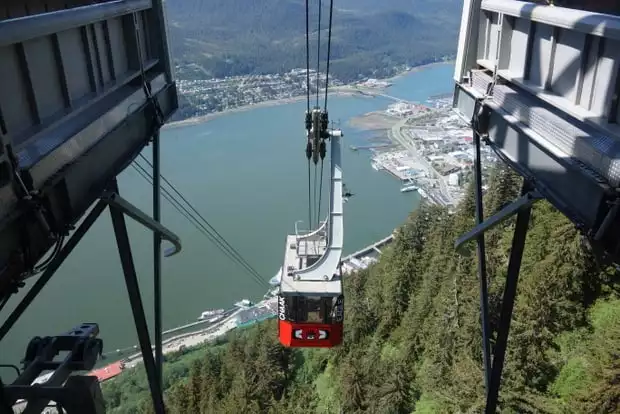 View of the Gastineau Channel from the top of Mt. Robert
