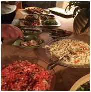 Large variety of dishes