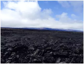 Lava filled landscape