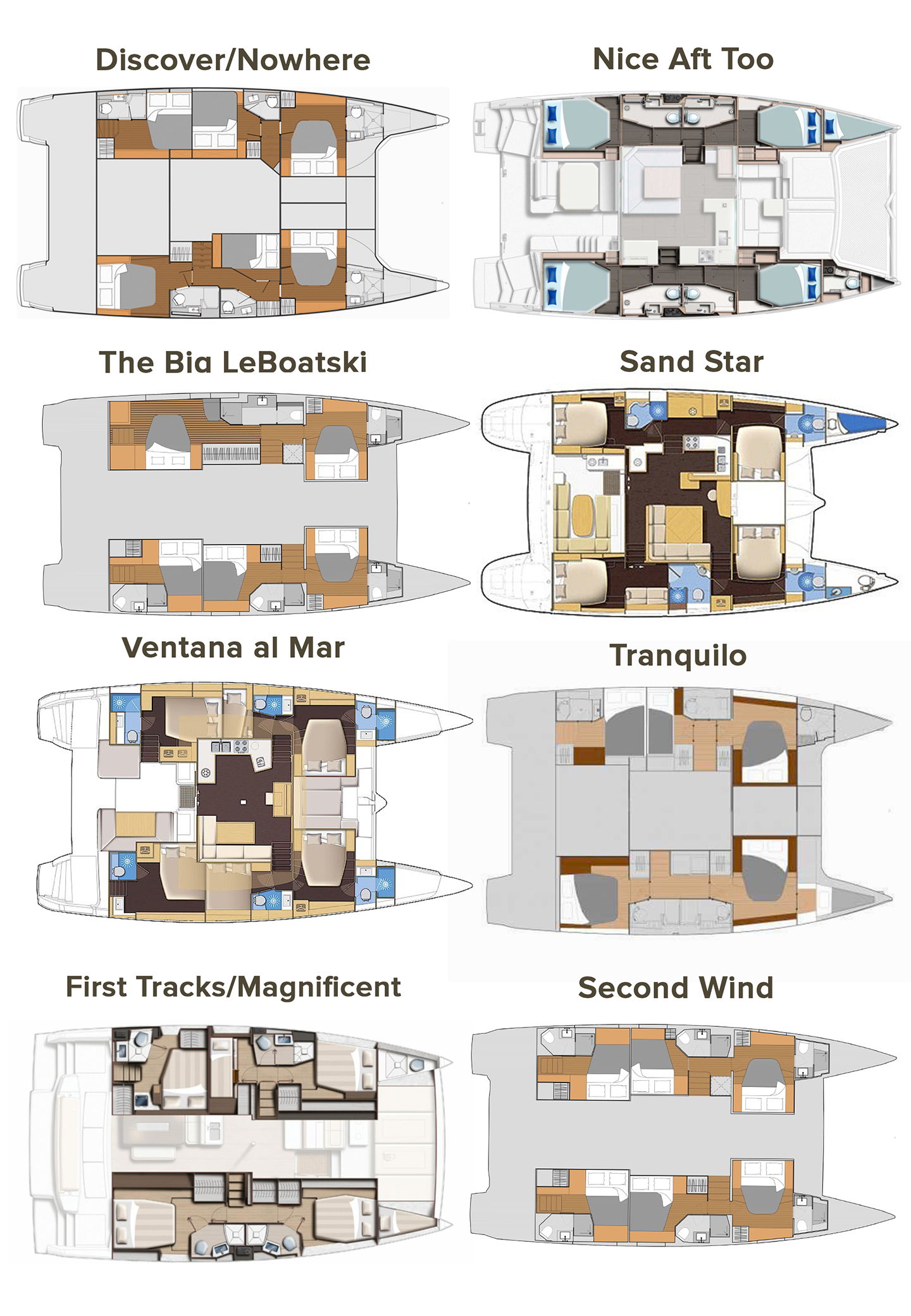 Belize Charter Yachts deck plan