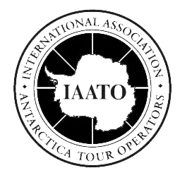 International Association of Antarctica Tour Operators logo with Antarctica outline.