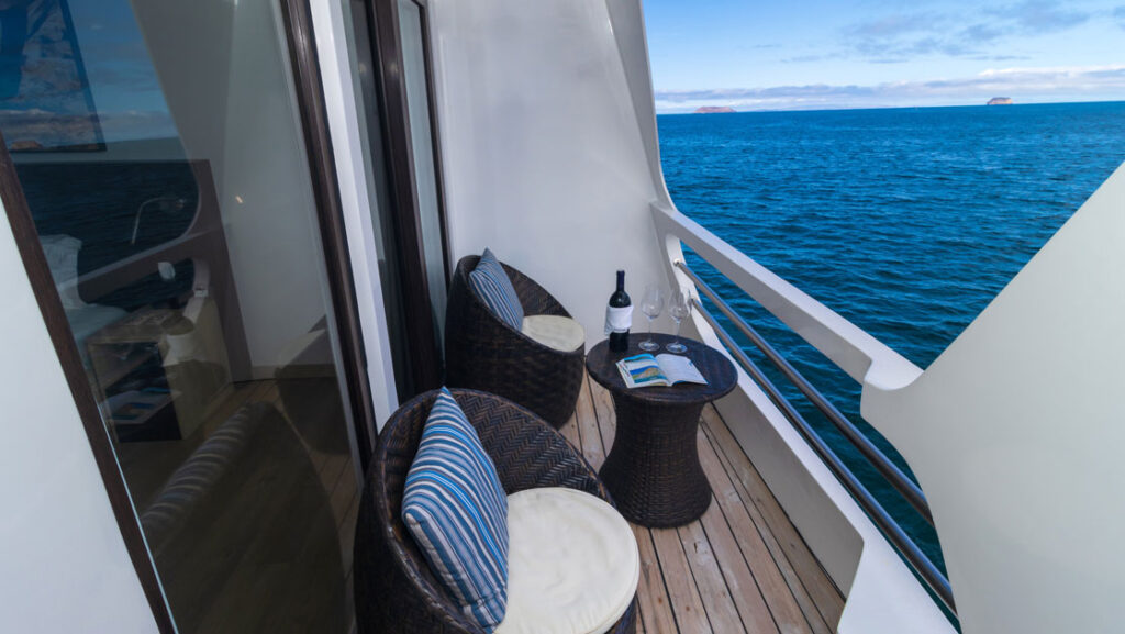 Junior Suite #8 or #9 private balcony aboard Natural Paradise