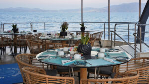 Aboard the Variety Voyager you have the option to take a seat in the fresh sea air and enjoy some dining al fresco