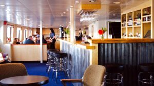Bar area aboard Wilderness Discoverer