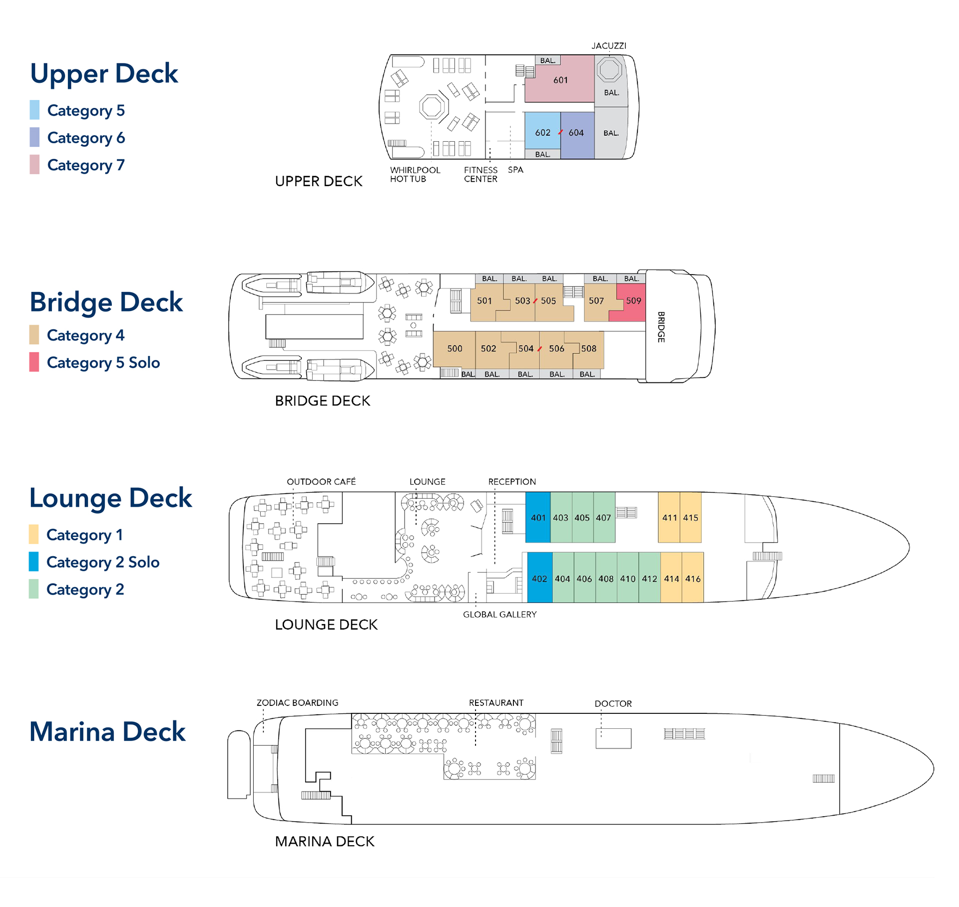 National Geographic Gemini deck plan