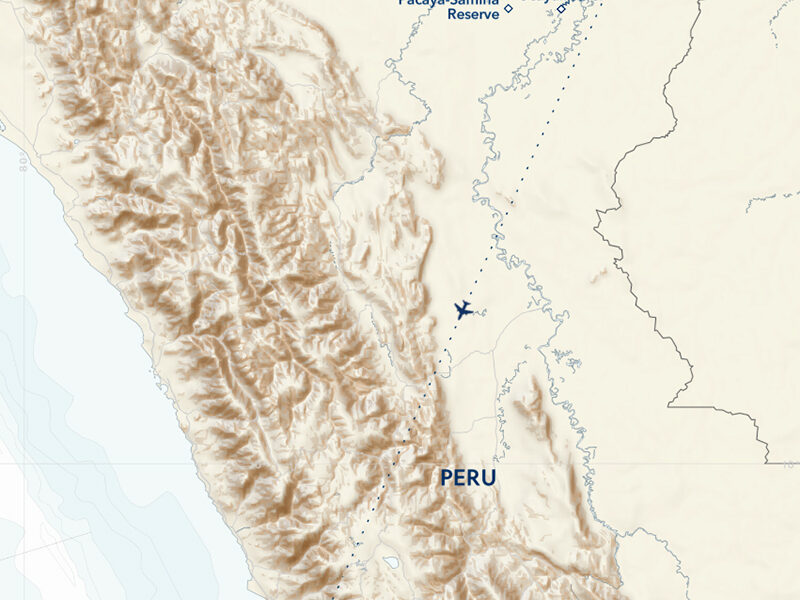 Upper Amazon: A River Expedition 6-Day Itinerary route map