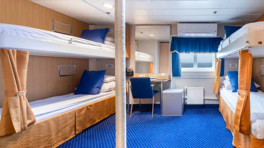 Quad cabin aboard Ocean Nova: Intrepid
