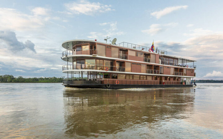 Manatee Amazon Explorer small ship cruise on the Amazon River.