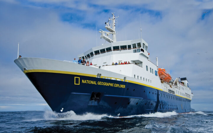 The National Geographic Explorer is a state-of-the-art expedition ship. Plying the waters of the Antarctic seas world class.