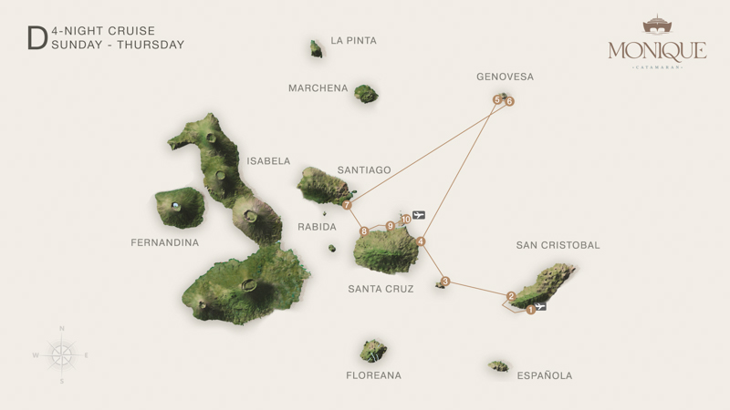 5-Day Northern Itinerary (D) route map