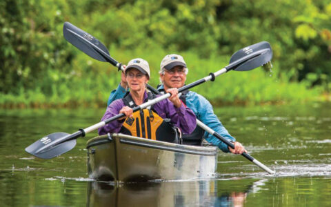 You could kayak and see the jungle while with the National Geographic Upper Amazon River Cruise
