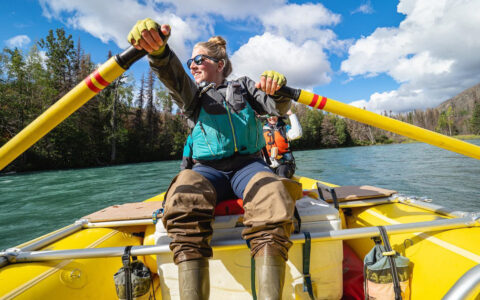Rowing around the Kenai National Wildlife Refuge one of many different activities on this Ultimate Alaska Adventure