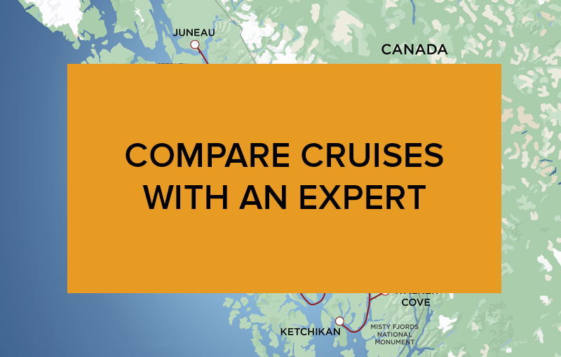 Orange button that says "compare cruises with an expert"