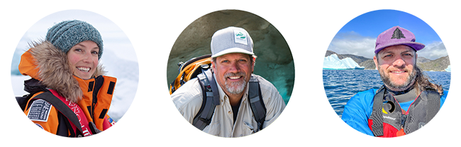 Three AdventureSmith Explorations experts in Antarctica, Alaska and the Arctic.